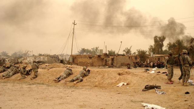 soldados en Nayaf (Irak)