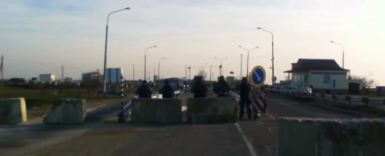 checkpoint ruso en Ucrania